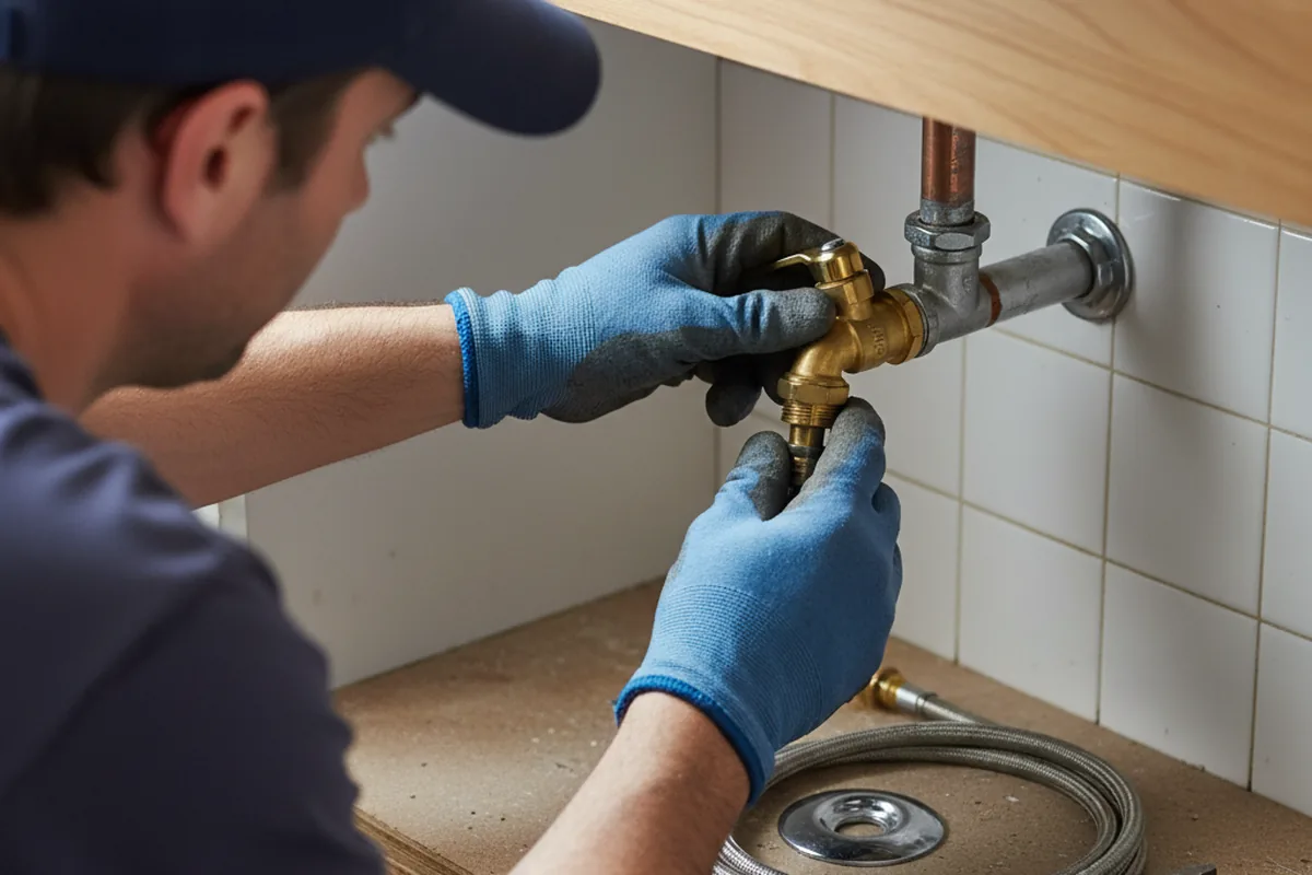 Shutoff valve and fitting work during Faucet and Fixture Repair in Montour Falls